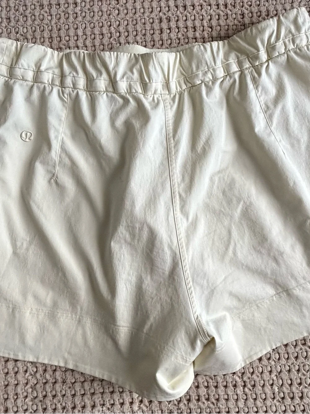 lululemon athletica Yellow Elastic Drawstring Athletic Shorts